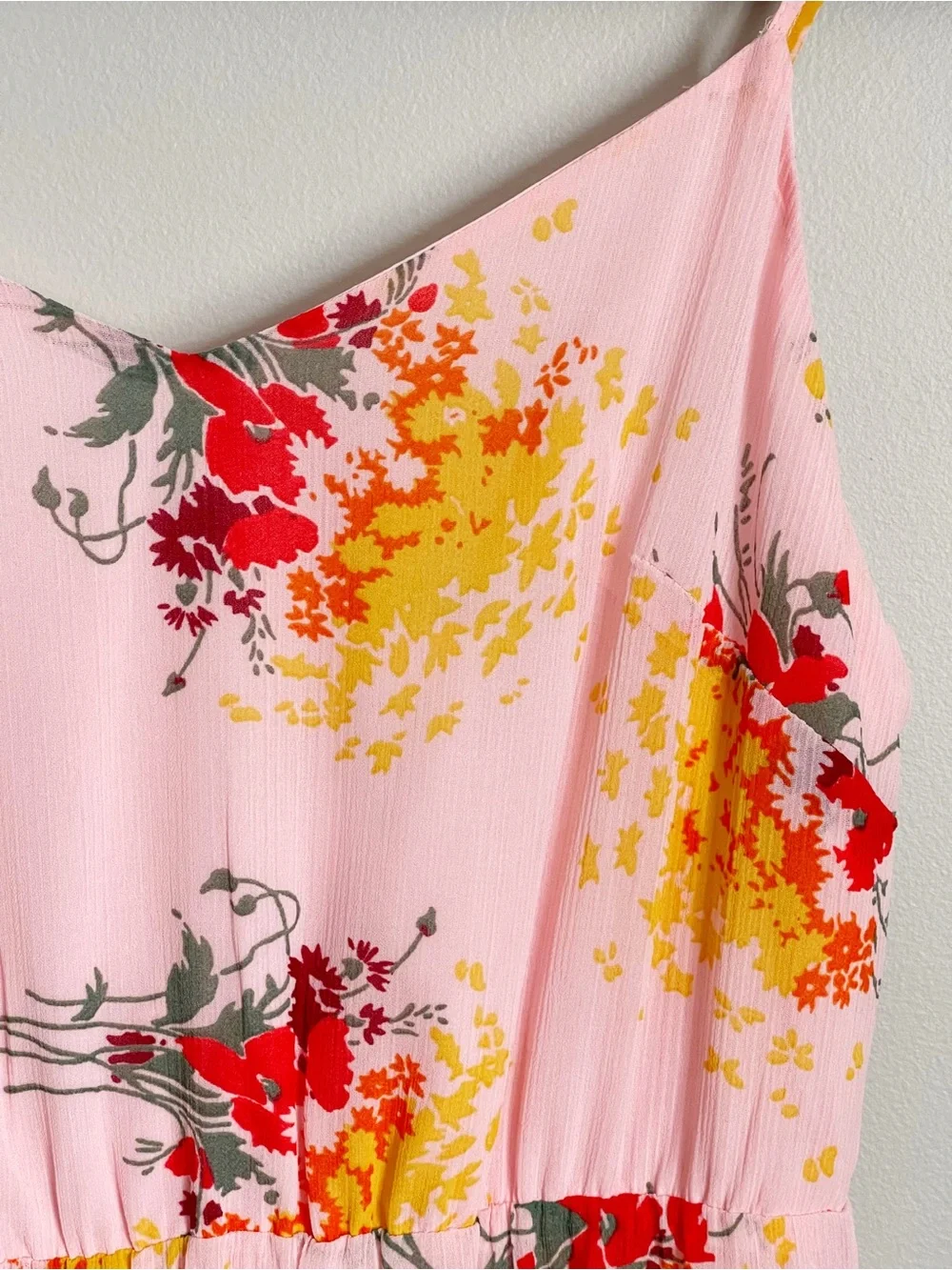 J. CREW | Pastel Pink Floral Spaghetti-Strap Maxi Dress Sz 00